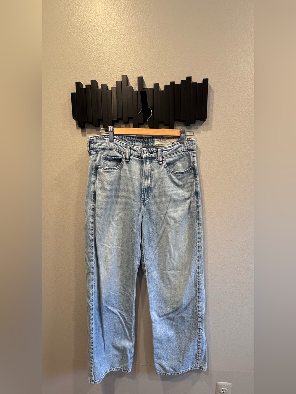 rag & bone ✨ Lori Full Length Jeans Straight Leg Jeans Blue Waist 28